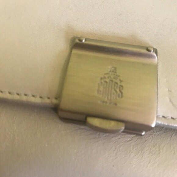 Marc Cross Vintage Smooth Light Grey Leather Bag - Picture 10 of 13